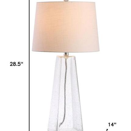 29" Clear Novelty Table Lamp With Empire Shade HomeRoots