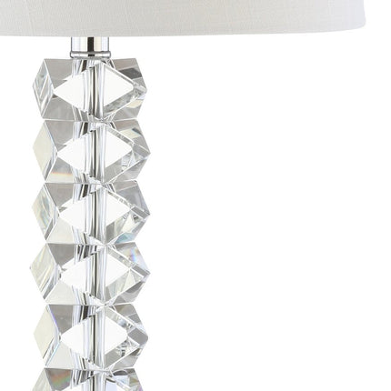 26" Clear Novelty Table Lamp With Drum Shade HomeRoots