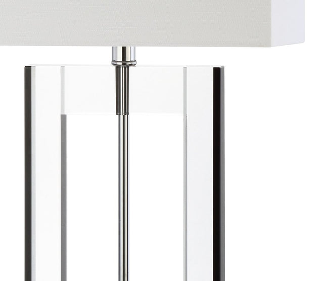 26" Clear Novelty Table Lamp With Drum Shade HomeRoots