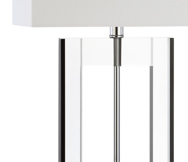 26" Clear Novelty Table Lamp With Drum Shade HomeRoots