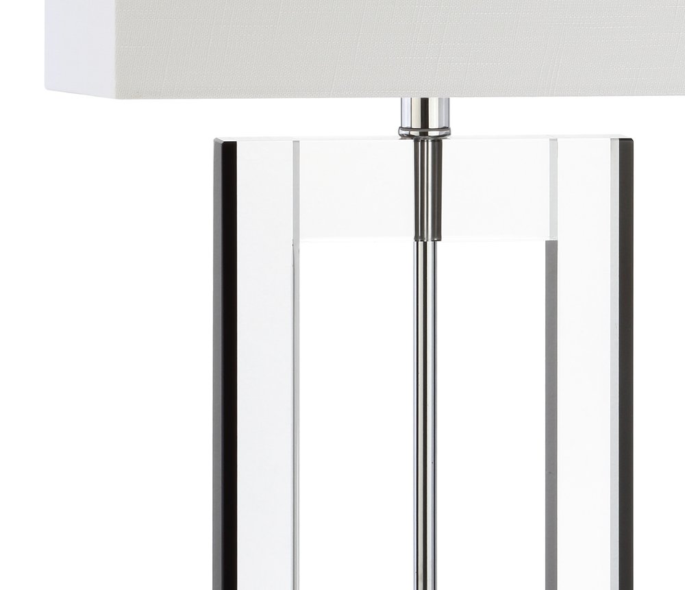 26" Clear Novelty Table Lamp LED With Drum Shade