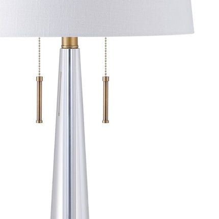 30" Gold Novelty Table Lamp With Empire Shade HomeRoots