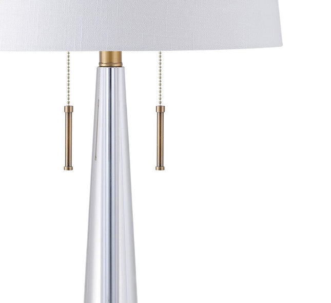 30" Gold Novelty Table Lamp With Empire Shade HomeRoots