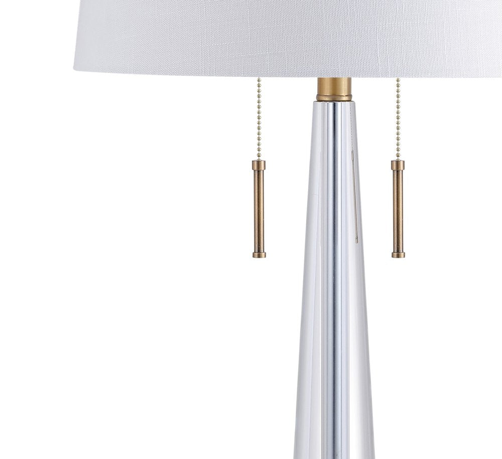 30" Gold Novelty Table Lamp LED With Drum Shade