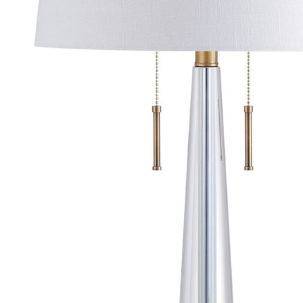 30" Gold Novelty Table Lamp With Empire Shade HomeRoots