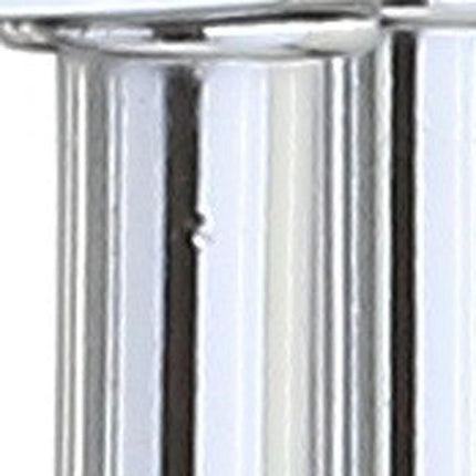 18" Silver Novelty Column Lamp With Empire Shade HomeRoots