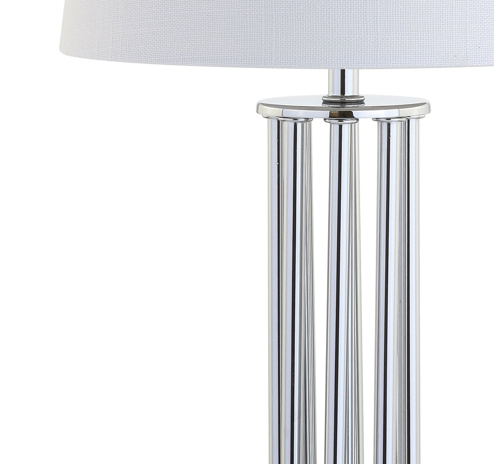 18" Silver Novelty Desk Lamp LED With Empire Shade