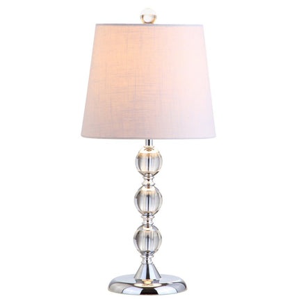 20" Silver And Clear Novelty Desk Lamp With Empire Shade HomeRoots