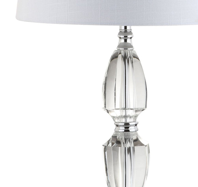 27" Silver Novelty Bedside Lamp With Drum Shade HomeRoots