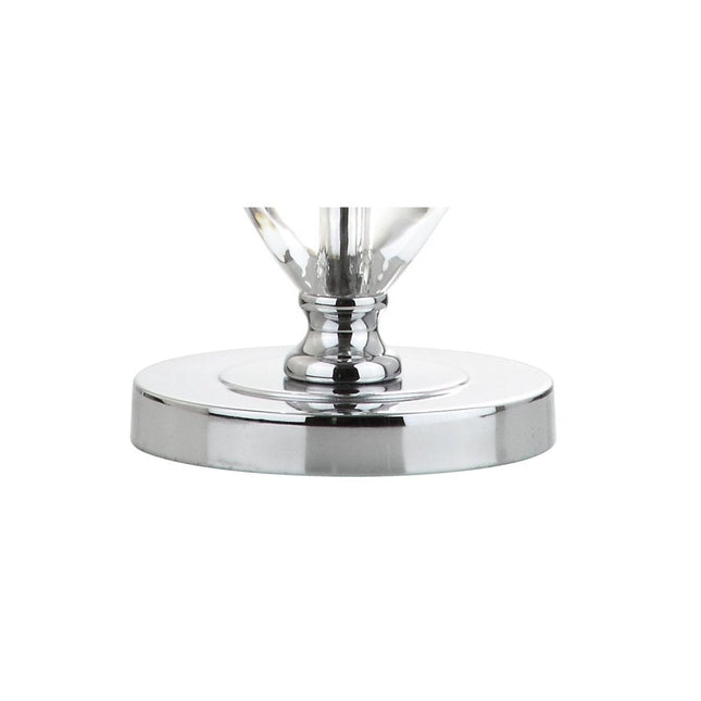 27" Silver Globe Table Lamp With Drum Shade HomeRoots