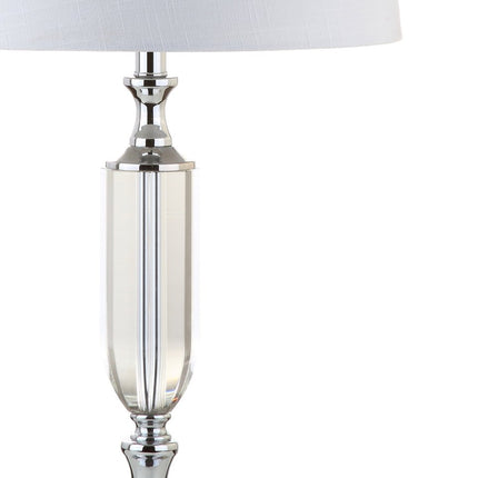 27" Silver Novelty Table Lamp With Empire Shade HomeRoots