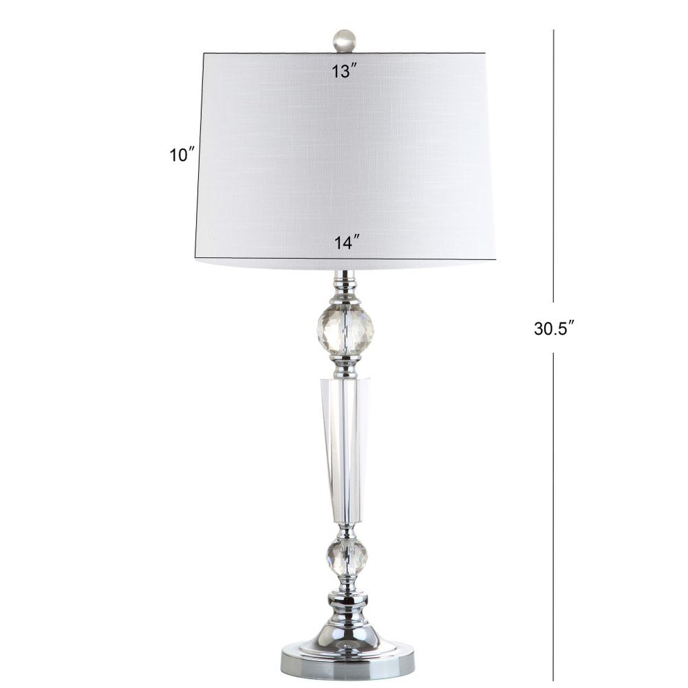 Set of Two 31" Silver Novelty Table Lamps LED With Drum Shades