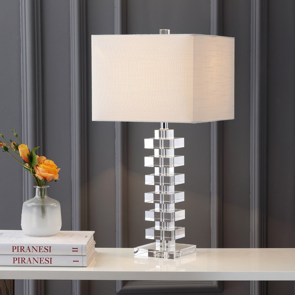 28" Clear Novelty Table Lamp LED With Shade