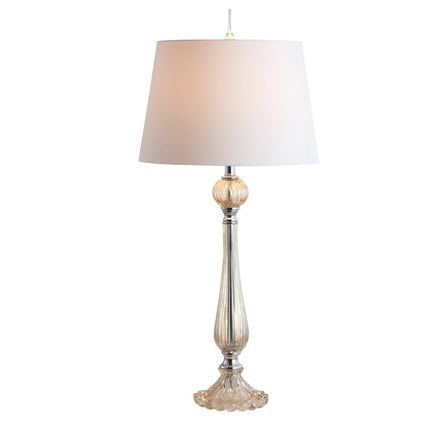 Set of Two 33" Champagne Novelty Table Lamps With Globe Shades HomeRoots