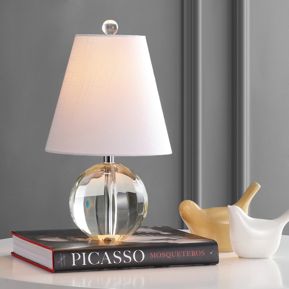 16" Clear Novelty Table Lamp LED With Empire Shade