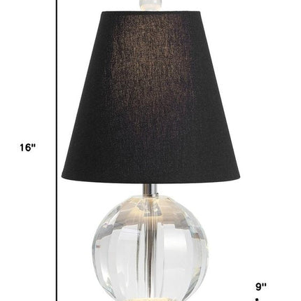 16" Clear Novelty Table Lamp With Empire Shade HomeRoots