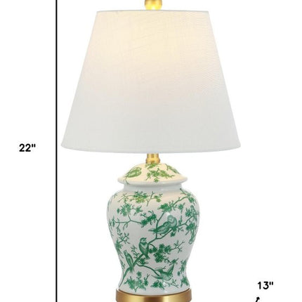 22" Gold Urn Table Lamp With Empire Shade HomeRoots