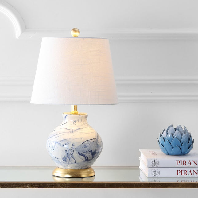 21" Gold Novelty Table Lamp With Empire Shade HomeRoots