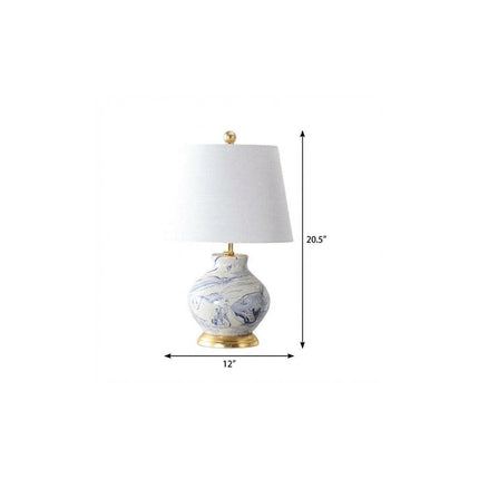 21" Gold Novelty Table Lamp With Empire Shade HomeRoots