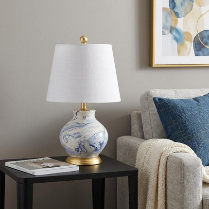 21" Gold Novelty Table Lamp With Empire Shade HomeRoots