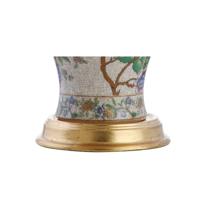 24" Gold And Off White Urn Table Lamp With Empire Shade HomeRoots