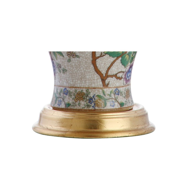 24" Gold And Off White Urn Table Lamp With Empire Shade HomeRoots