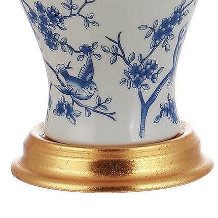 24" Gold Urn Table Lamp With Empire Shade HomeRoots