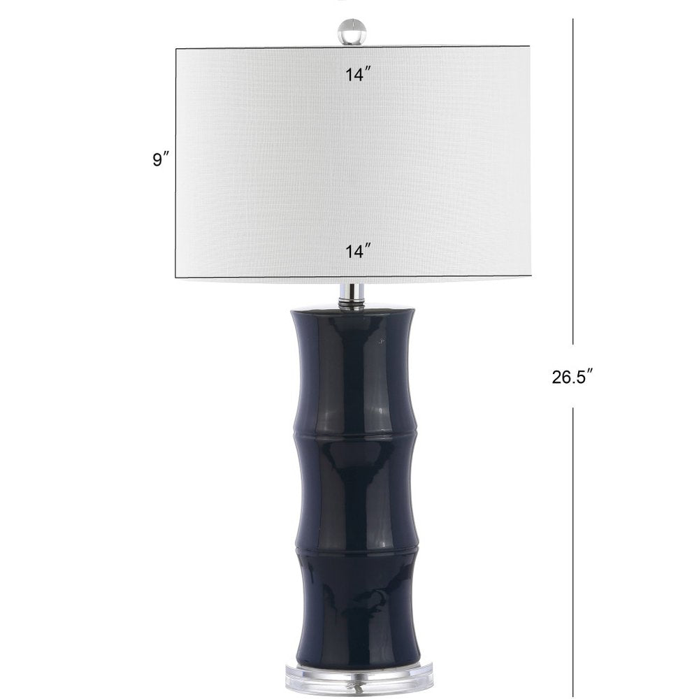 27" Clear Novelty Table Lamp LED With Drum Shade