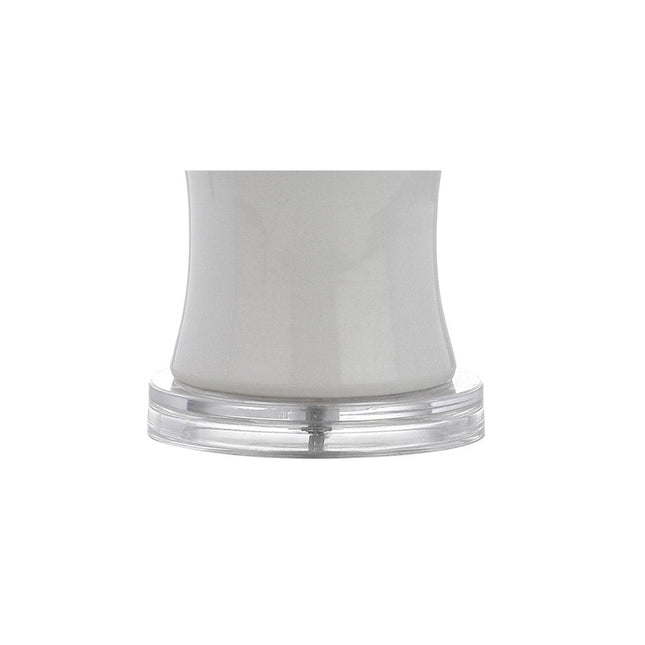 27" Clear Table Lamp With Drum Shade HomeRoots