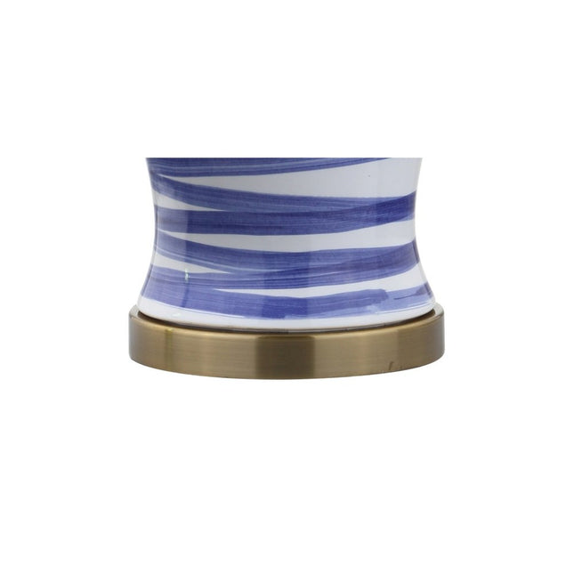 29" Gold Novelty Table Lamp With Drum Shade HomeRoots