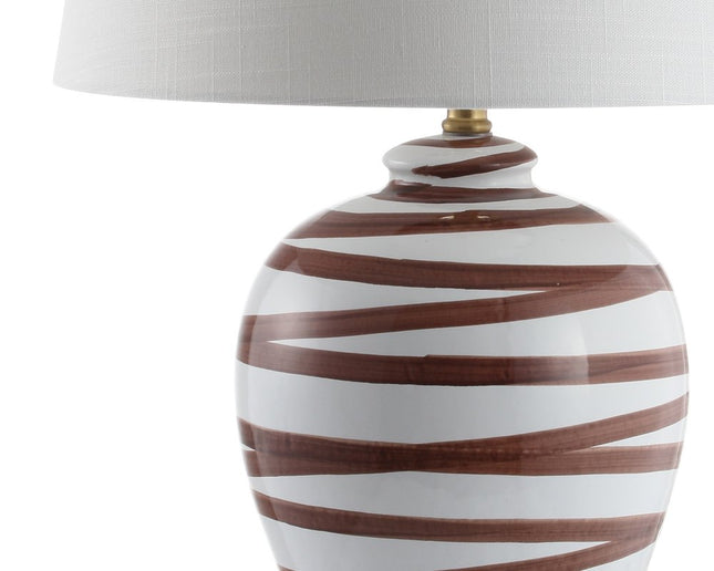29" Gold Novelty Table Lamp With Drum Shade HomeRoots