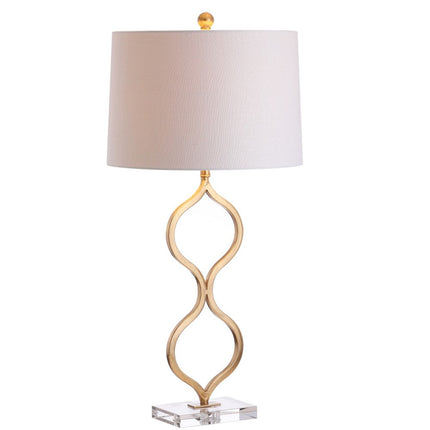 32" Clear Novelty Table Lamp With Drum Shade HomeRoots