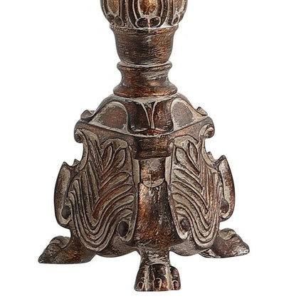 34" Brown Novelty Table Lamp With Drum Shade HomeRoots