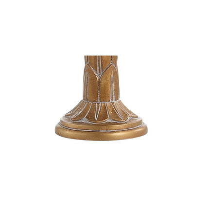 29" Antiqued Gold Table Lamp With Drum Shade HomeRoots