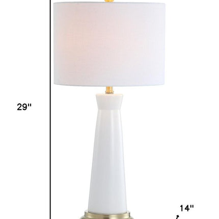 29" Gold Novelty Table Lamp With Globe Shade HomeRoots