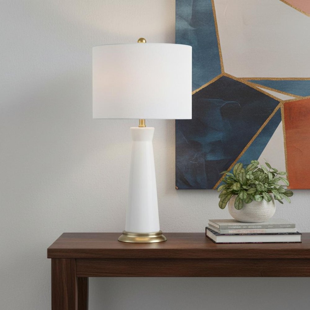 29" Gold Novelty Table Lamp LED With Globe Shade