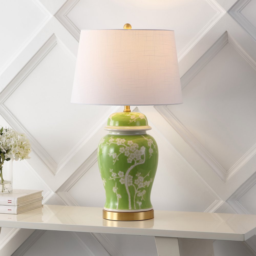 30" Gold Novelty Table Lamp LED With Empire Shade
