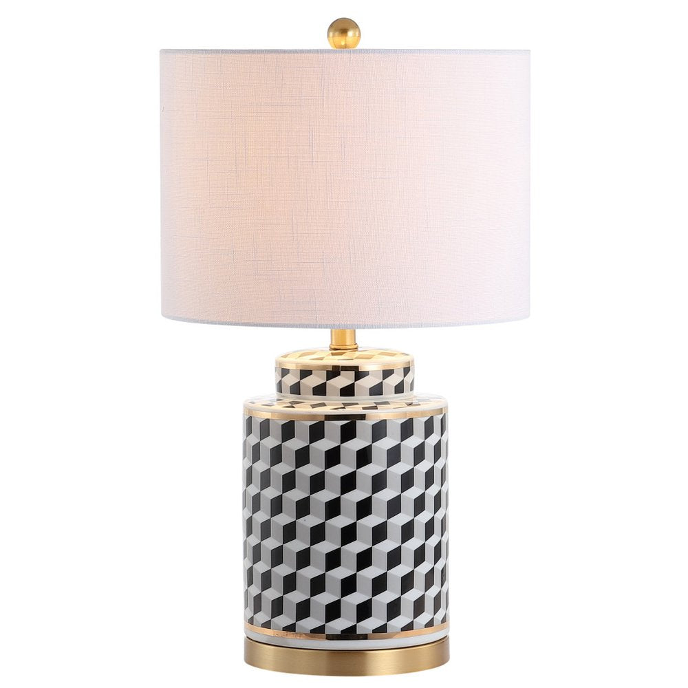 25" Gold Novelty Table Lamp LED With Globe Shade