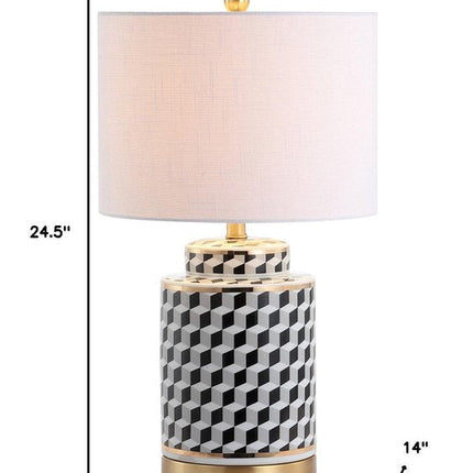 25" Gold Novelty Table Lamp With Globe Shade HomeRoots