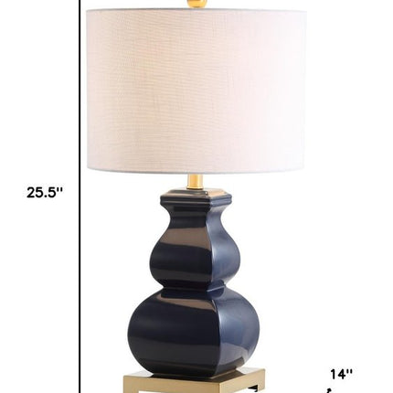 26" Gold Novelty Table Lamp With Globe Shade HomeRoots