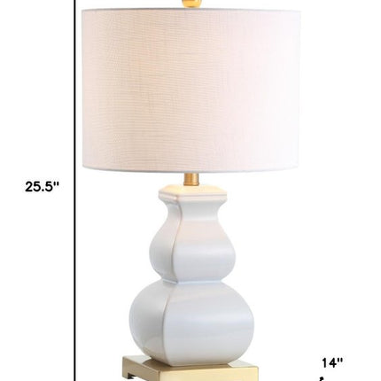 26" Gold Novelty Table Lamp With Globe Shade HomeRoots