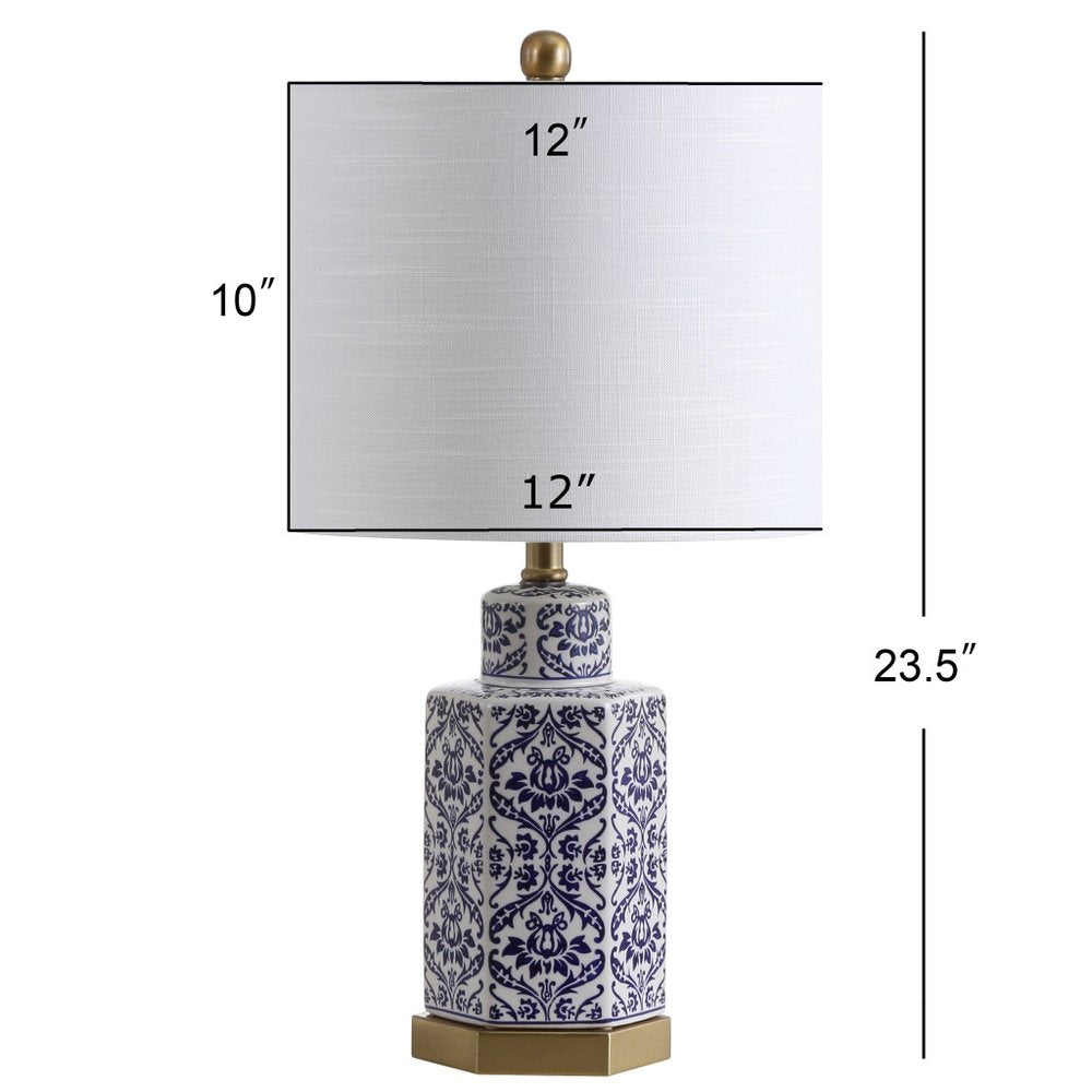 24" Gold Novelty Table Lamp LED With Globe Shade