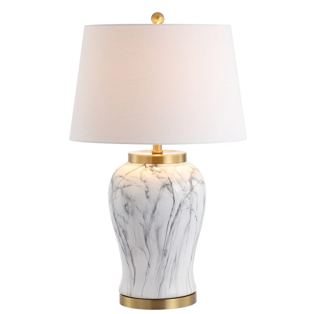 28" Gold Novelty Table Lamp LED With Globe Shade