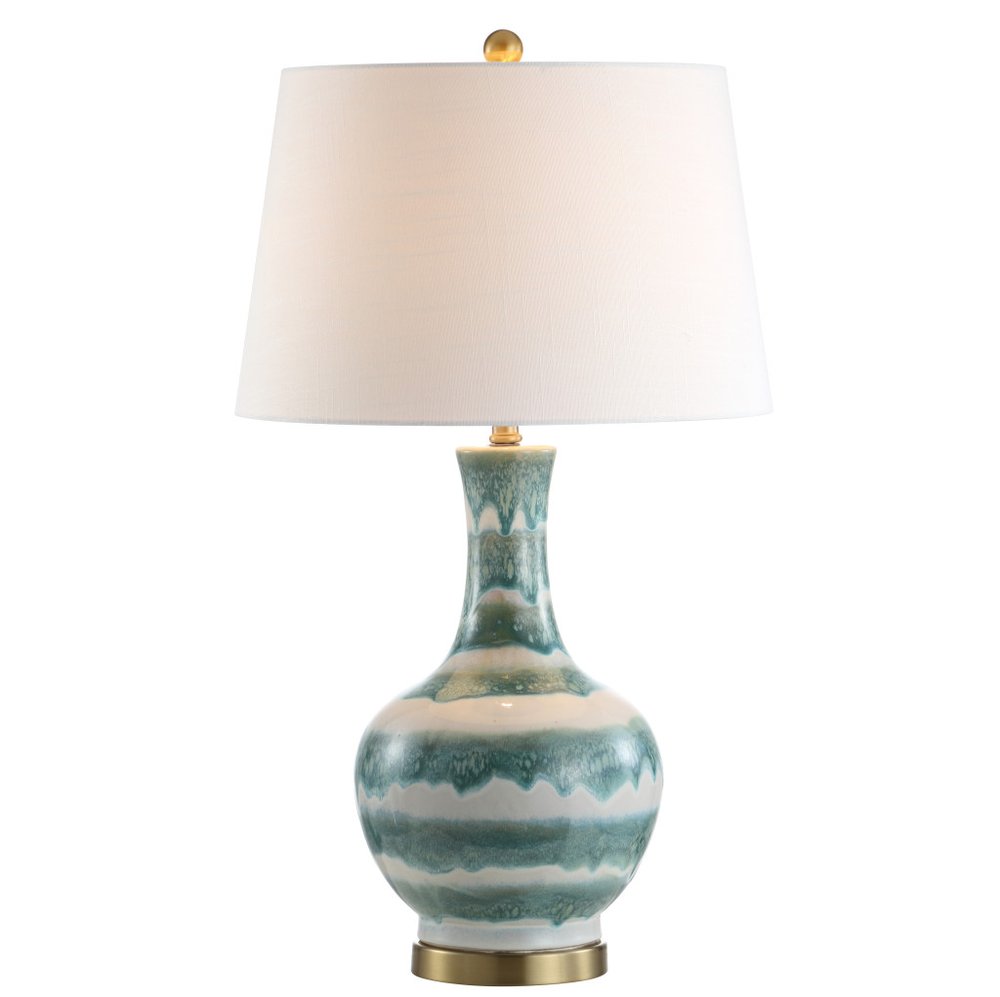 31" Gold Novelty Table Lamp LED With Globe Shade