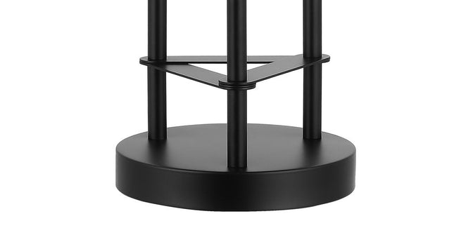 21" Black Three Light Novelty Table Lamp With Cylinder Shade HomeRoots