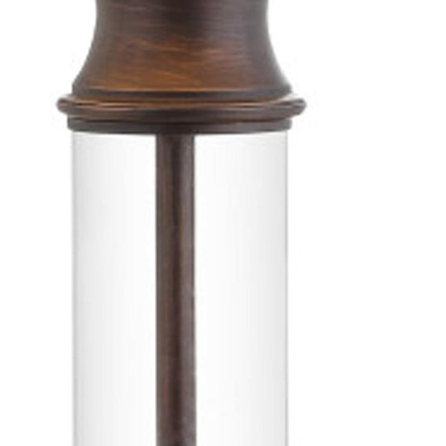 Set of Two 32" Bronze Novelty Table Lamps With Empire Shades HomeRoots