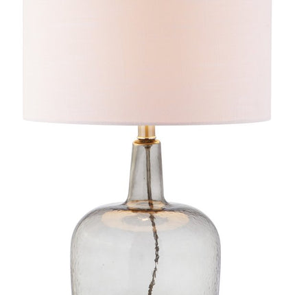 26" Clear Urn Table Lamp With Drum Shade HomeRoots