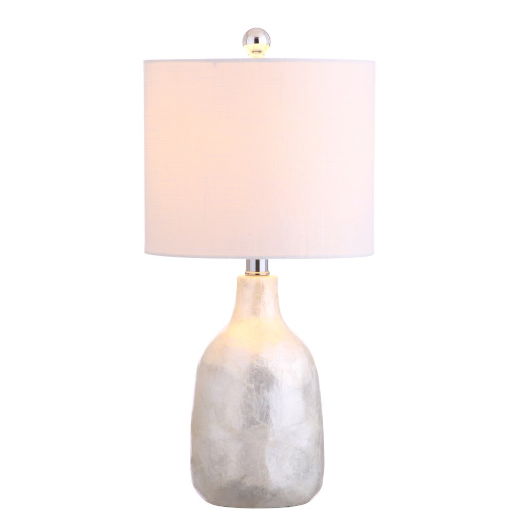 21" Clear Novelty Table Lamp LED With Drum Shade