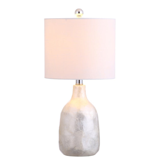 21" Pearl Novelty Table Lamp With Drum Shade HomeRoots