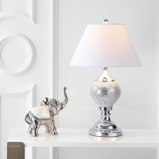 27" Silver Urn Table Lamp With Empire Shade HomeRoots
